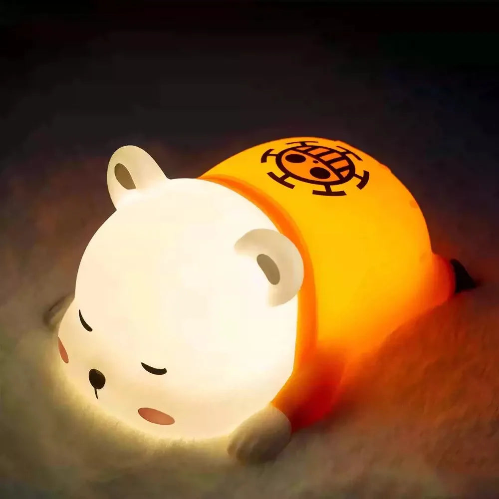One Piece Original Luffy Night Light Anime Peripheral Desktop Decoration Magnetic Control Moon Lamp Children Funny Holiday Gifts