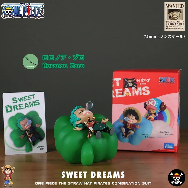 Anime One Piece Sweet Dreams Series Luffy Rechargeable LED Humanoid Night Light Model Ornament Display Children'S Gift